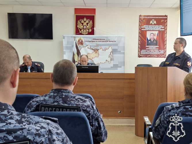 В Управлении вневедомственной охраны Росгвардии по Курганской области подвели итоги служебно-боевой деятельности в первом полугодии 2025 года
