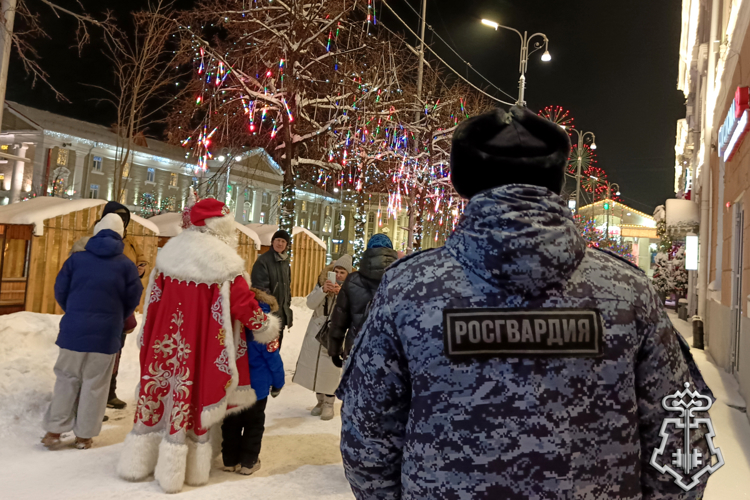 В новогоднюю ночь безопасность и правопорядок в Зауралье обеспечила Росгвардия (видео)