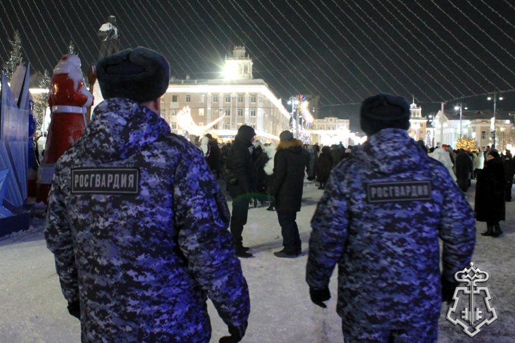 В новогоднюю ночь безопасность и правопорядок в Зауралье обеспечила Росгвардия (видео)